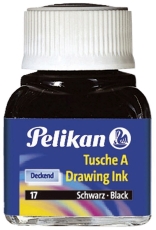 Tusche A 523 - 10 ml Glas, gebr. siena